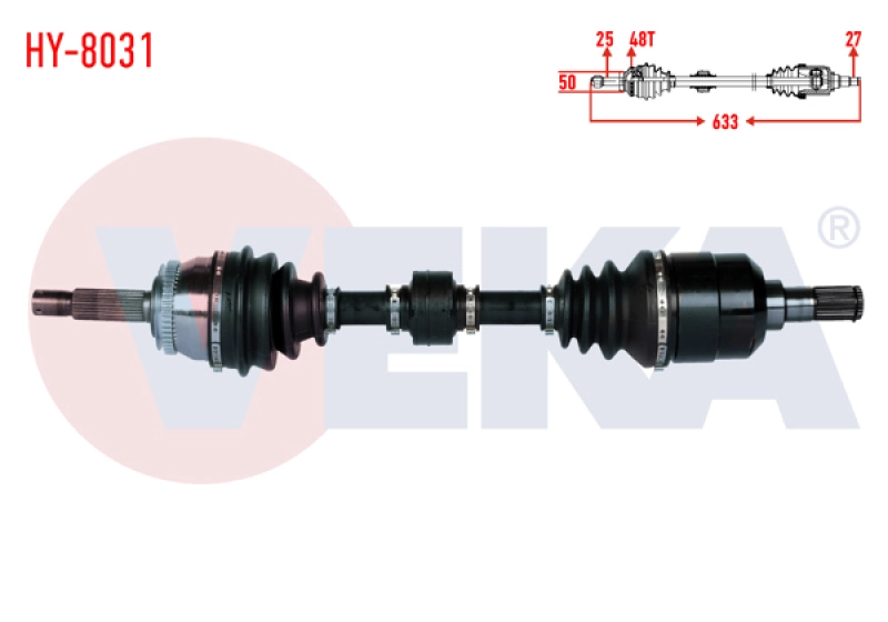 #UZ00079 - VEKA HY-8033 | Komple Aks Sol &Ouml;n Hyundai Getz (Tb) 1.5 CRDI