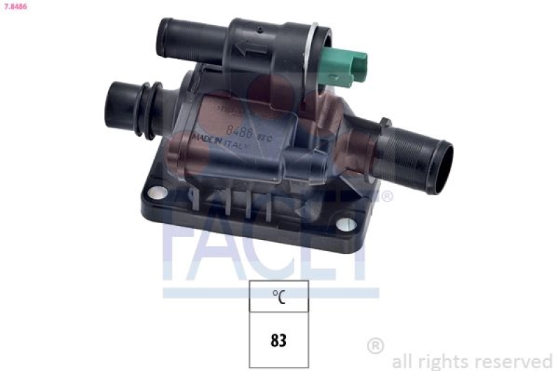 #UZ00107 - FACET 7.8486 Termostat Komple M&uuml;ş&uuml;rl&uuml; 107 207 307 206 1007 Nemo Bipp